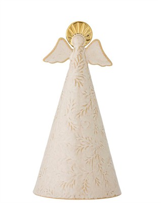 Liza Deko Weihnachtsengel - Natur Steingut